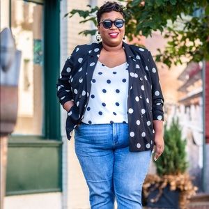 Polka Dot Soft Blazer